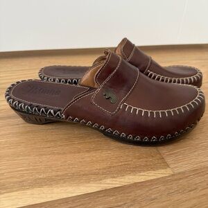 Brown Tsonga Leather Slip-On Shoes Women’s 9